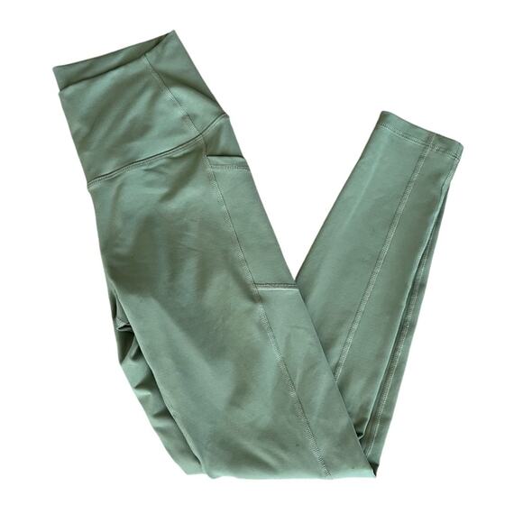 BuffBunny Women’s Luna High Waisted Sage Green Compression Leggings Size Small - Picture 9 of 9